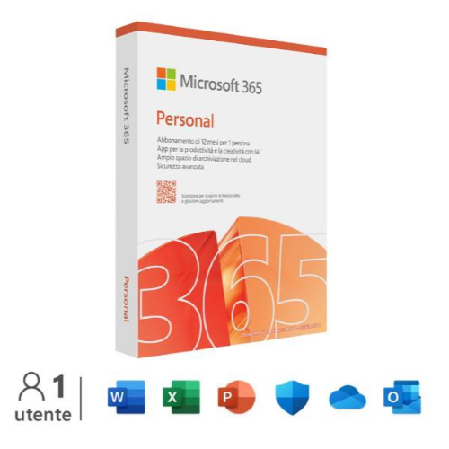 MICROSOFT M365 PERSONAL ITALIAN SUBSCR 1YR 1 USER